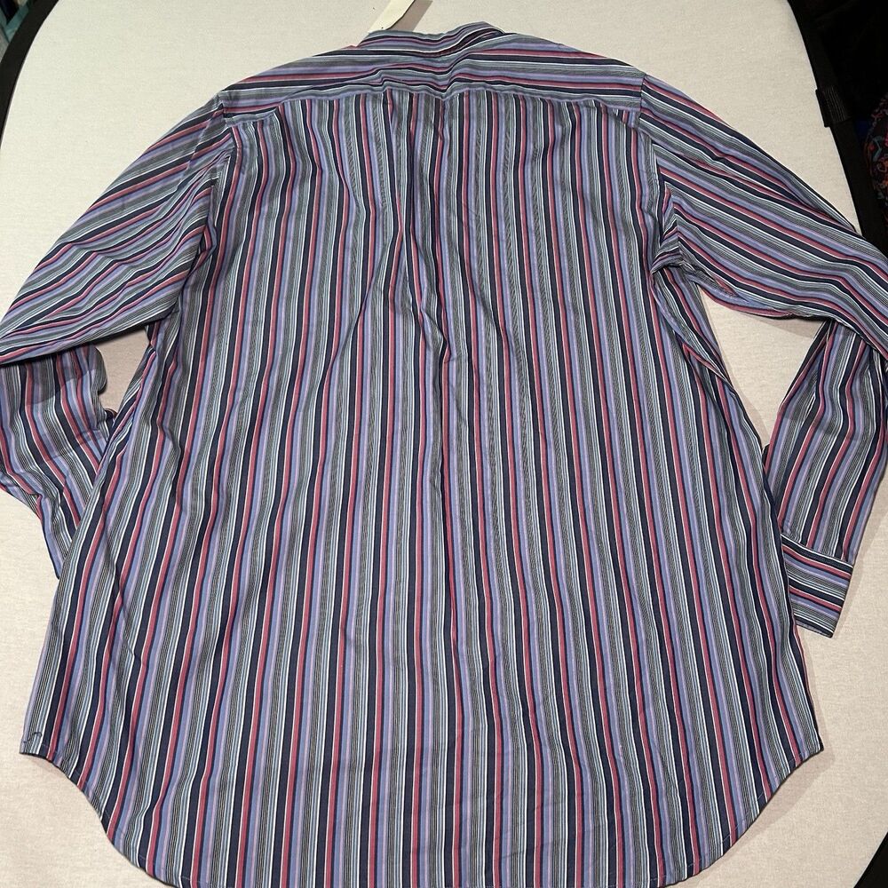 NWT Tailorbyrd Long Sleeve Button Down Shirt Striped Casual Men's 2XLT - Picture 2 of 7